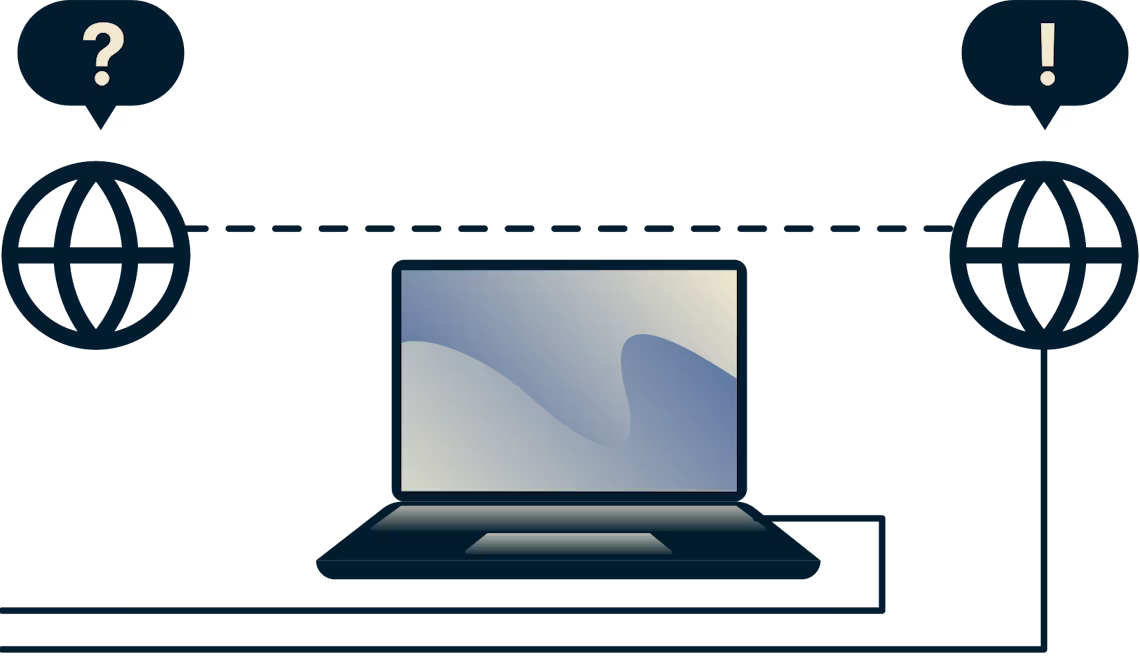 Hvordan man omg&aring;r peering-konflikter med en VPN: Diagram, der viser en internetudbyder, som ikke kan bremse video p&aring; grund af peering.