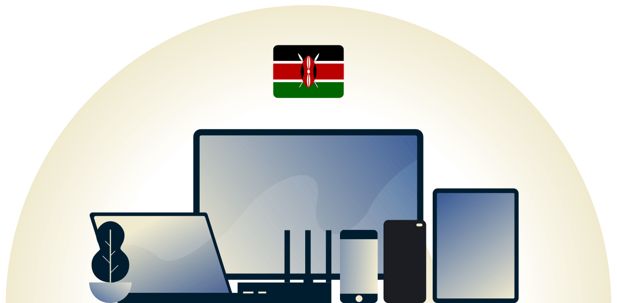 Kenya VPN skyddar en m&auml;ngd olika enheter.